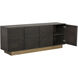 Paris 78.75 X 18 inch Espresso / Antique Brass Sideboard